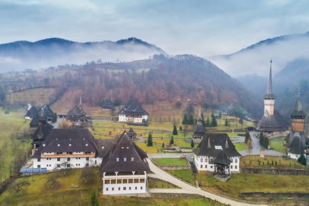 Barsana Monastery in Maramures, Romania.
