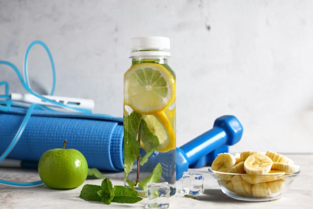 healthy sports nutrition fruit and drink