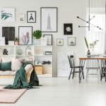 Sofa in multifunctional interior